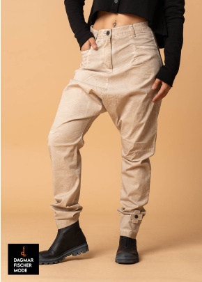 Slim Trousers SLIM SAROUEL by PLÜ in desert