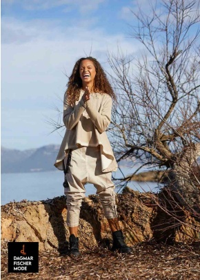 Slim Trousers SLIM SAROUEL by PLÜ in desert