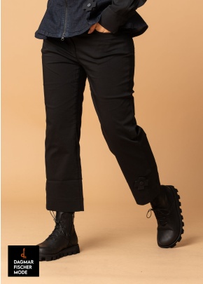 Trousers THE TURN-UP by PLÜ in black