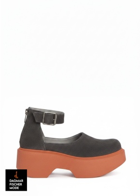 Strap Shoe by LOFINA in London charcoal