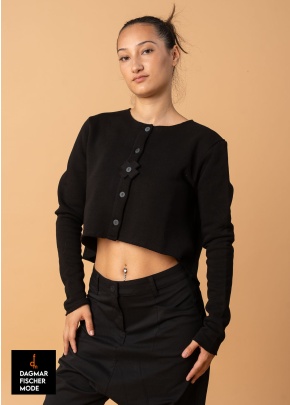 Shirt NEOCROP by PLÜ in black