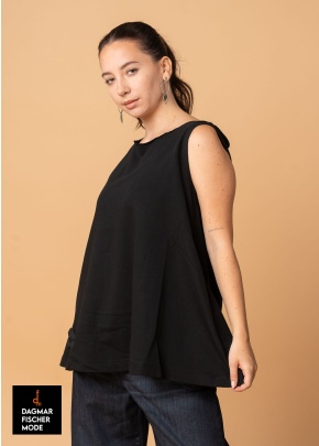 Top TURTLE TOP by PLÜ in black