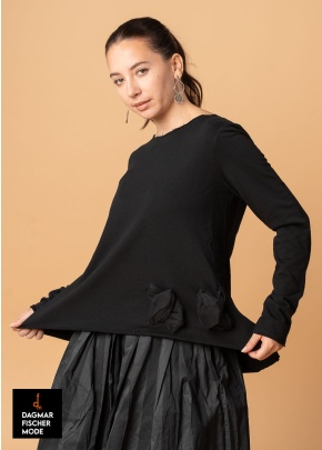 Shirt PLUS SWEAT MESH by PLÜ in black
