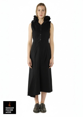 Schmales Woll-Leinen-Kleid von RUNDHOLZ in black