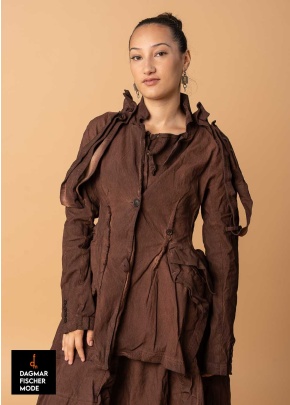 Jacke mit Reverskragen von RUNDHOLZ DIP in henna cloud