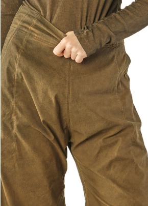 Hose mit weitem Bein von RUNDHOLZ DIP in dakar cloud stripe & henna cloud stripe