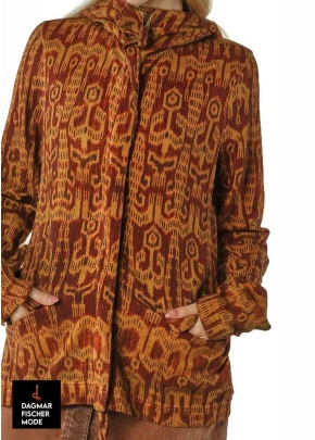 Kapuzenjacke von RUNDHOLZ DIP in berber cloud print