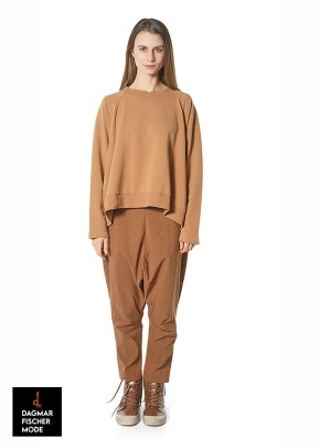 Langarm-Shirt aus Baumwoll-Stretch von RUNDHOLZ BLACK LABEL in forest