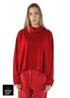 Rundhals-Pullover aus Woll-Yak-Mix von RUNDHOLZ BLACK LABEL in park & crystal