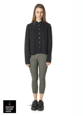 Strickjacke aus Woll-Yak-Mix von RUNDHOLZ BLACK LABEL in black
