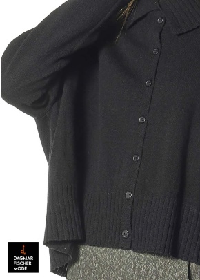 Strickjacke aus Woll-Yak-Mix von RUNDHOLZ BLACK LABEL in park & crystal