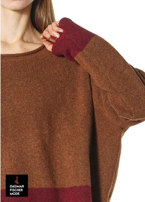 Pullover aus Alpaka-Woll-Mix von RUNDHOLZ BLACK LABEL in bronze lava