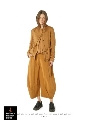 Ballonhose aus Baumwoll-Leinen-Mix von RUNDHOLZ BLACK LABEL in forest & lava