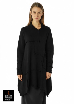 Stricktunika aus Wolle von RUNDHOLZ BLACK LABEL in black