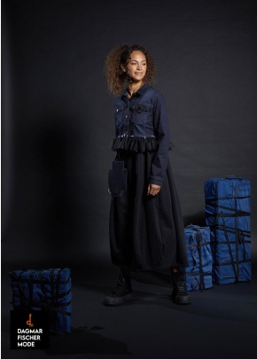 Short denim jacket SUGAR DENIM by PLÜ in darkblue
