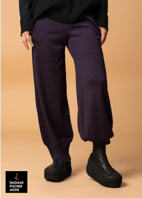 Strickhose von KHEI in teal & purple