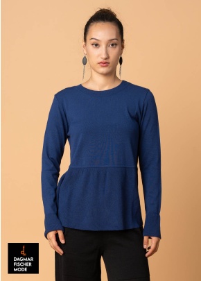 Strickpulli mit breitem Saum von KHEI in marine