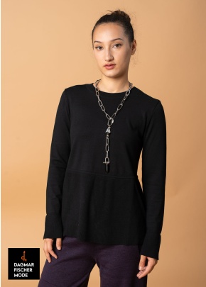 Strickpulli mit breitem Saum von KHEI in black