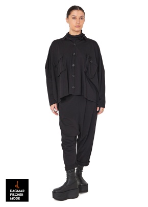 Cropped blouse by SORT AARHUS in black