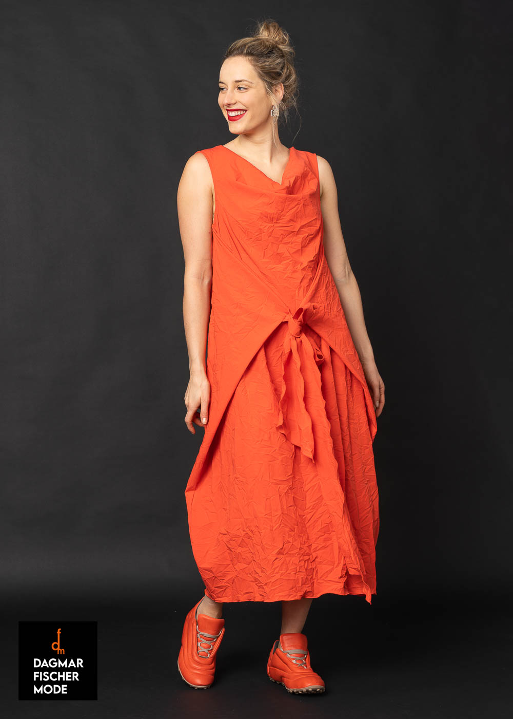 Summer dress by SORT AARHUS in black, grey & spritz - dagmarfischer mode |  Extravagant Designer Fashion - Buy online | dagmarfischermode.de